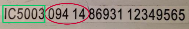 Example Date Code image