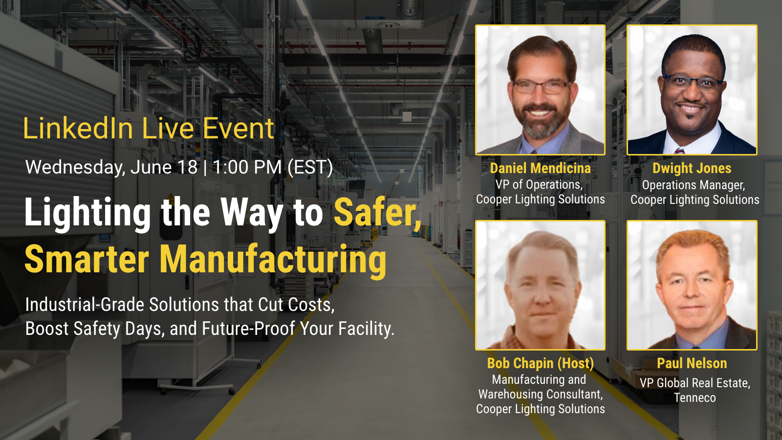 Cooper Lighting Solutions Manuafacturing Webinar